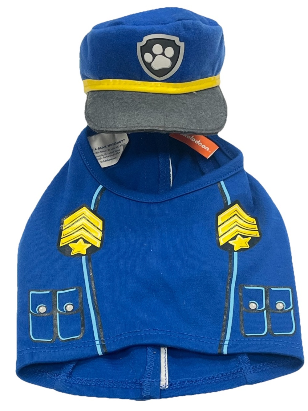 Build a Bear Paw Patrol Chase Vest And Hat Set Police